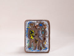 1960s Los Cyclades Framed Ceramic Plaque