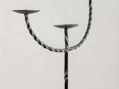 1950's Brutalist Iron Candelabra