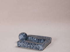1960s Italian Ceramic Dish with Marble Effect