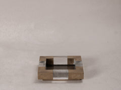 1960s Brass and Glass Dish