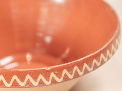 Vintage Glazed Terracotta Bowl