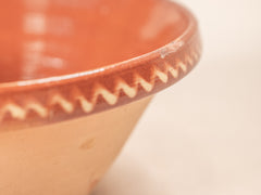 Vintage Glazed Terracotta Bowl