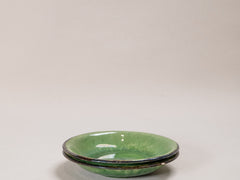 Vintage Green Glazed Plate