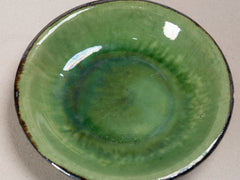 Vintage Green Glazed Plate