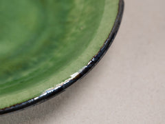 Vintage Green Glazed Plate