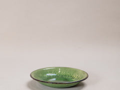 Vintage Green Glazed Plate