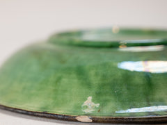 Vintage Green Glazed Plate