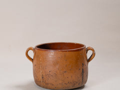 Vintage Glazed Terracotta Pot
