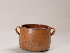 Vintage Glazed Terracotta Pot