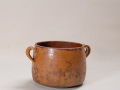Vintage Glazed Terracotta Pot