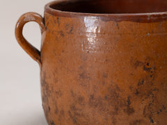 Vintage Glazed Terracotta Pot