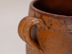 Vintage Glazed Terracotta Pot