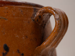 Vintage Glazed Terracotta Pot