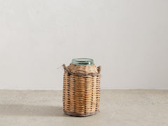 1950s Marjorcan Glass & Cane Vessel 01
