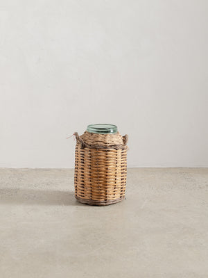 1950s Marjorcan Glass & Cane Vessel 01