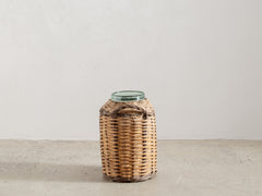 1950s Marjorcan Glass & Cane Vessel 01