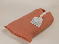 Embroidered Linen Bedspread, Clay
