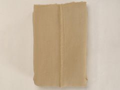 Embroidered Linen Bedspread,  Butter