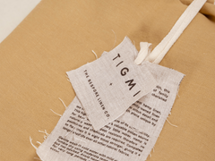 Embroidered Linen Bedspread,  Butter