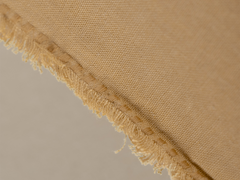 Embroidered Linen Lumbar Cushion,  Butter