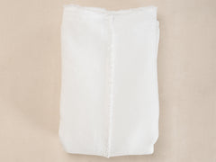 Embroidered Linen Bedspread, Chalk