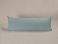 Embroidered Linen Lumbar Cushion,  Celeste