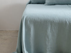 Embroidered Linen Bedspread, Celeste