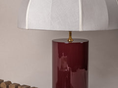 Oi Soi Oi x Tigmi Table Lamp - Bordeaux / Raw Silk