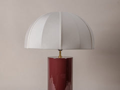 Oi Soi Oi x Tigmi Table Lamp - Bordeaux / Raw Silk
