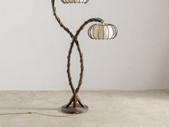 1960s Bamboo Floor Lamp