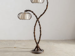 1960s Bamboo Floor Lamp