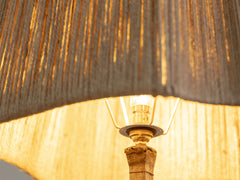 1920s Iron and Jute Floor Lamp