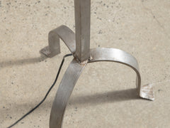 1920s Iron and Jute Floor Lamp