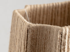 1920s Iron and Jute Floor Lamp