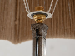 1920s Iron and Jute Floor Lamp