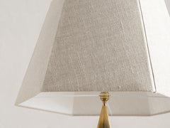 1920s Brass Floor Lamp with Arrow Base