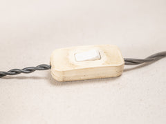 1950s Iron & Jute Table Lamp