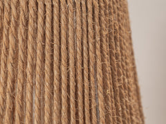 1950s Iron & Jute Table Lamp