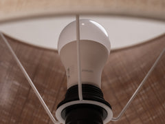 1970s Pink Travertine Table Lamp by Philippe Barbier