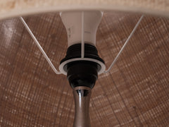 1970s Pink Travertine Table Lamp by Philippe Barbier