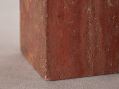 1970s Pink Travertine Table Lamp by Philippe Barbier