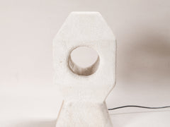 1960s Scupltural Limestone Table Lamp by Albert Tormos