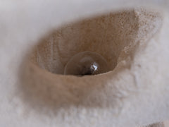 1960s Scupltural Limestone Table Lamp by Albert Tormos