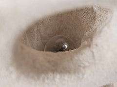 1960s Scupltural Limestone Table Lamp by Albert Tormos