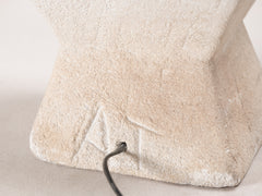 1960s Scupltural Limestone Table Lamp by Albert Tormos