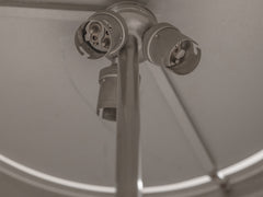 1970s Metal Table Lamp Attributed to Philippe Barbier