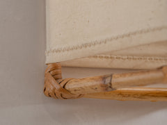 1960s Bamboo and Canvas Sconce