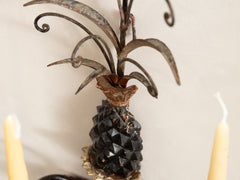 1960s Gilded Pineapple Wall Sconce