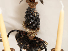 1960s Gilded Pineapple Wall Sconce