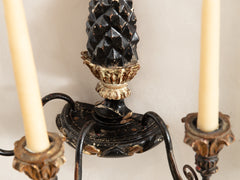 1960s Gilded Pineapple Wall Sconce